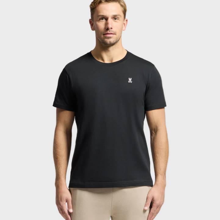 Psycho Bunny Classic Crewneck T-Shirt Black