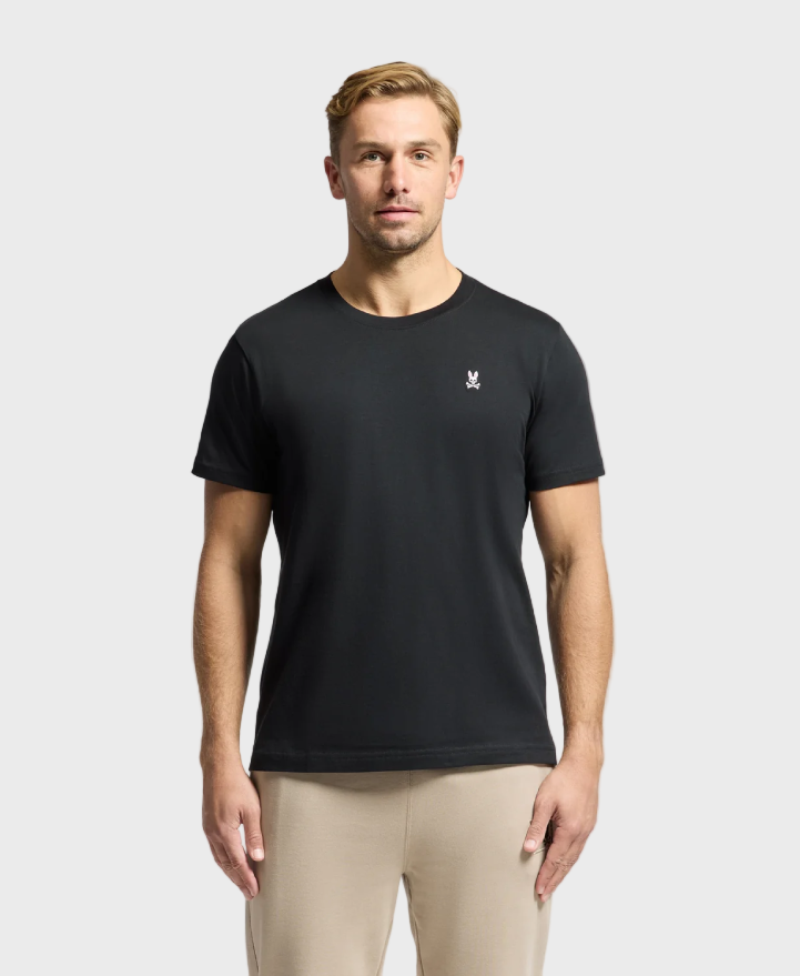 Psycho Bunny Classic Crewneck T-Shirt Black