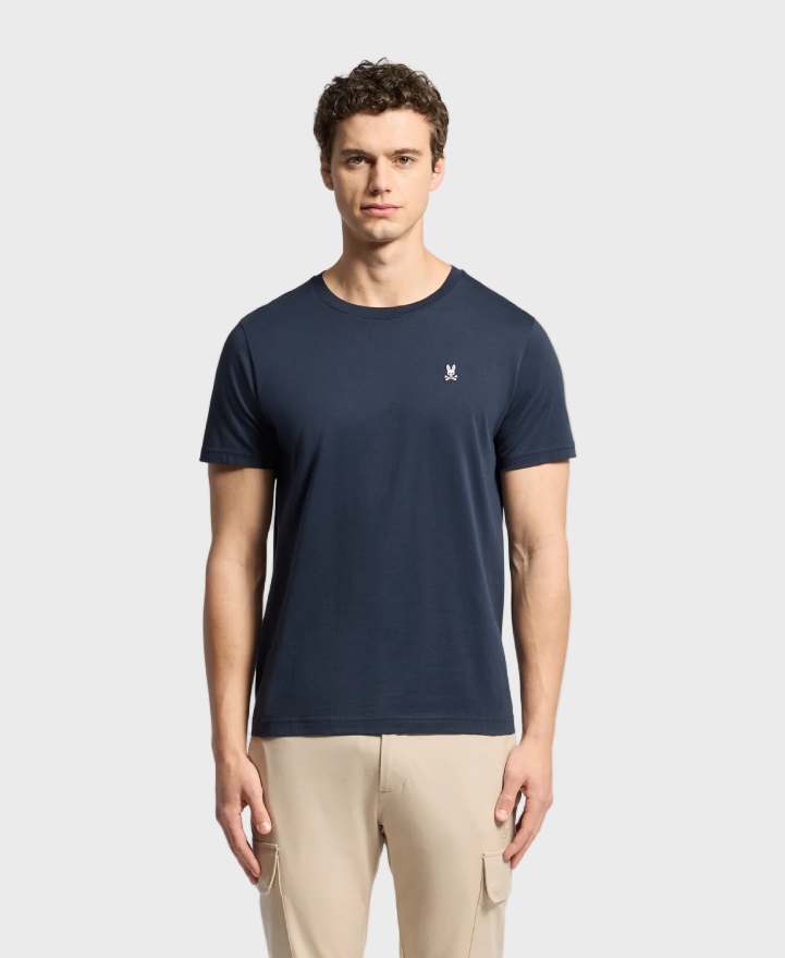 Psycho Bunny Classic Crewneck T-Shirt Navy
