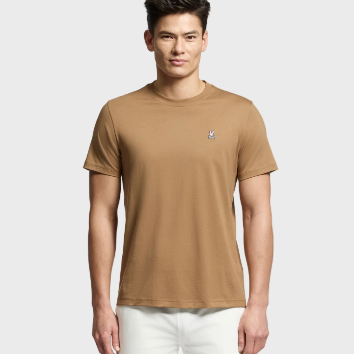 Psycho Bunny Classic Crewneck T-Shirt Toasted Coconut