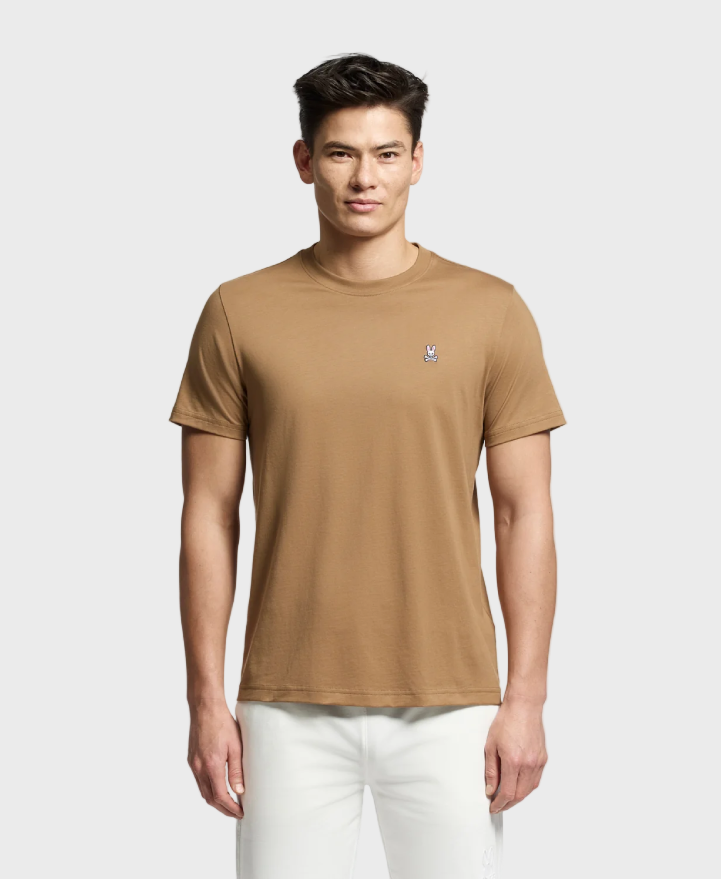 Psycho Bunny Classic Crewneck T-Shirt Toasted Coconut