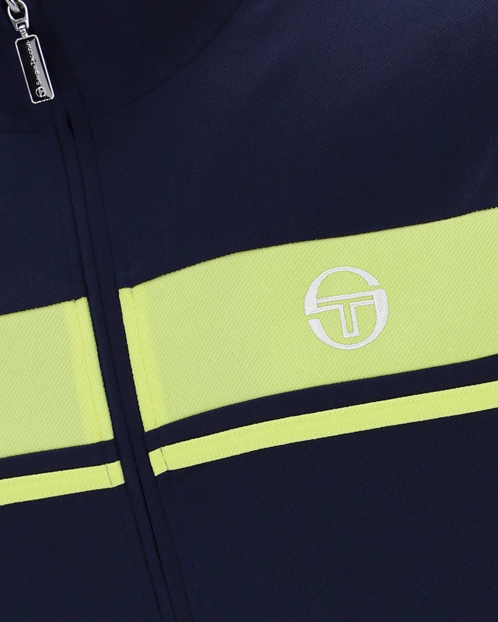 Sergio Tacchini STM14551 Damarindo Track Top 555 - Maritime Blue/Celery Green