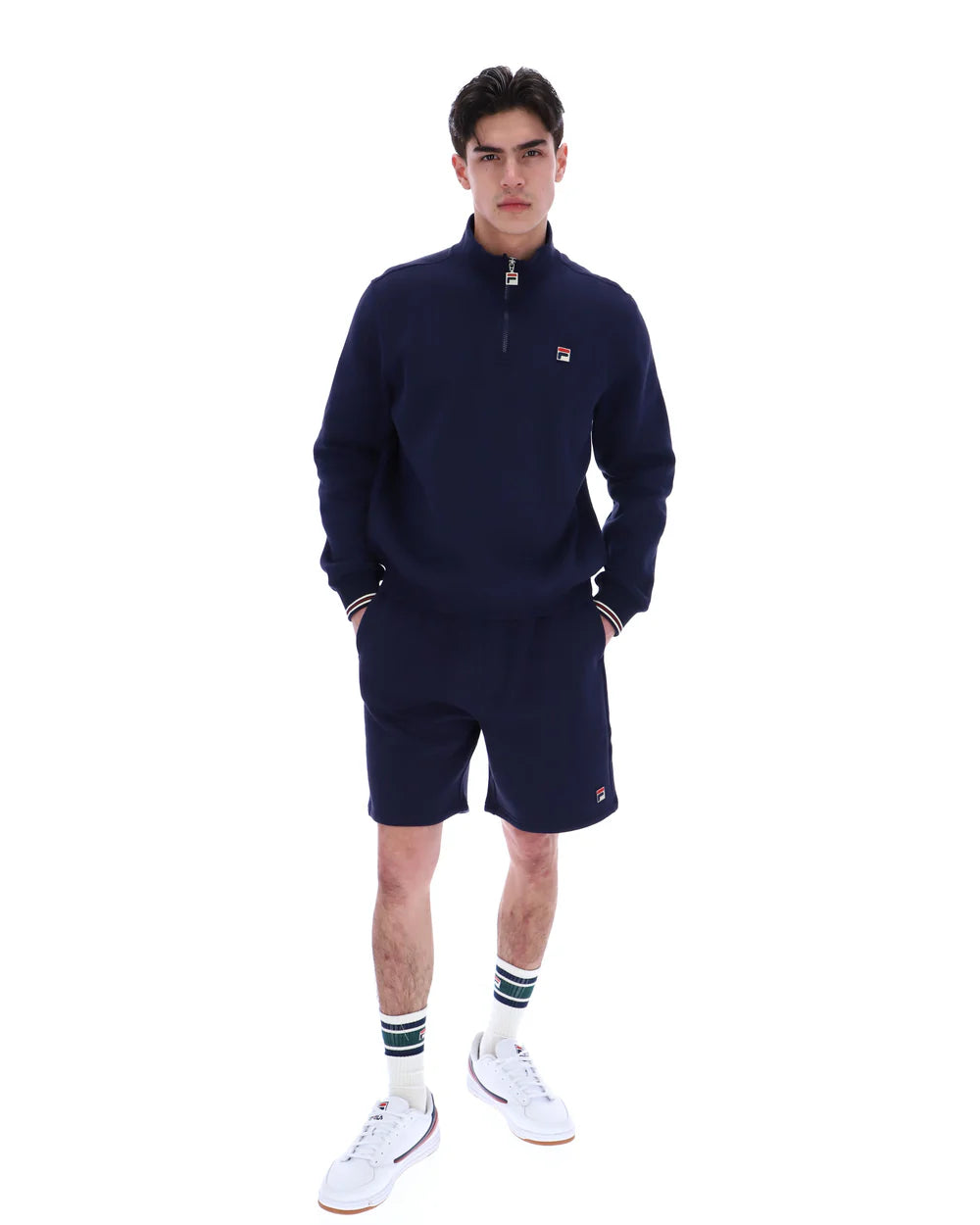 Fila SS25MH034 Ramy 1/4 Zip 410 - Fila Navy