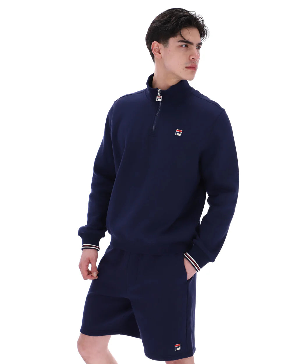 Fila SS25MH034 Ramy 1/4 Zip 410 - Fila Navy