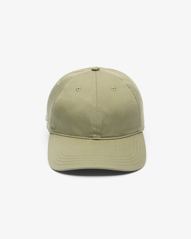 Lacoste RK0440 Cotton Twill Cap - BMY Khaki Green