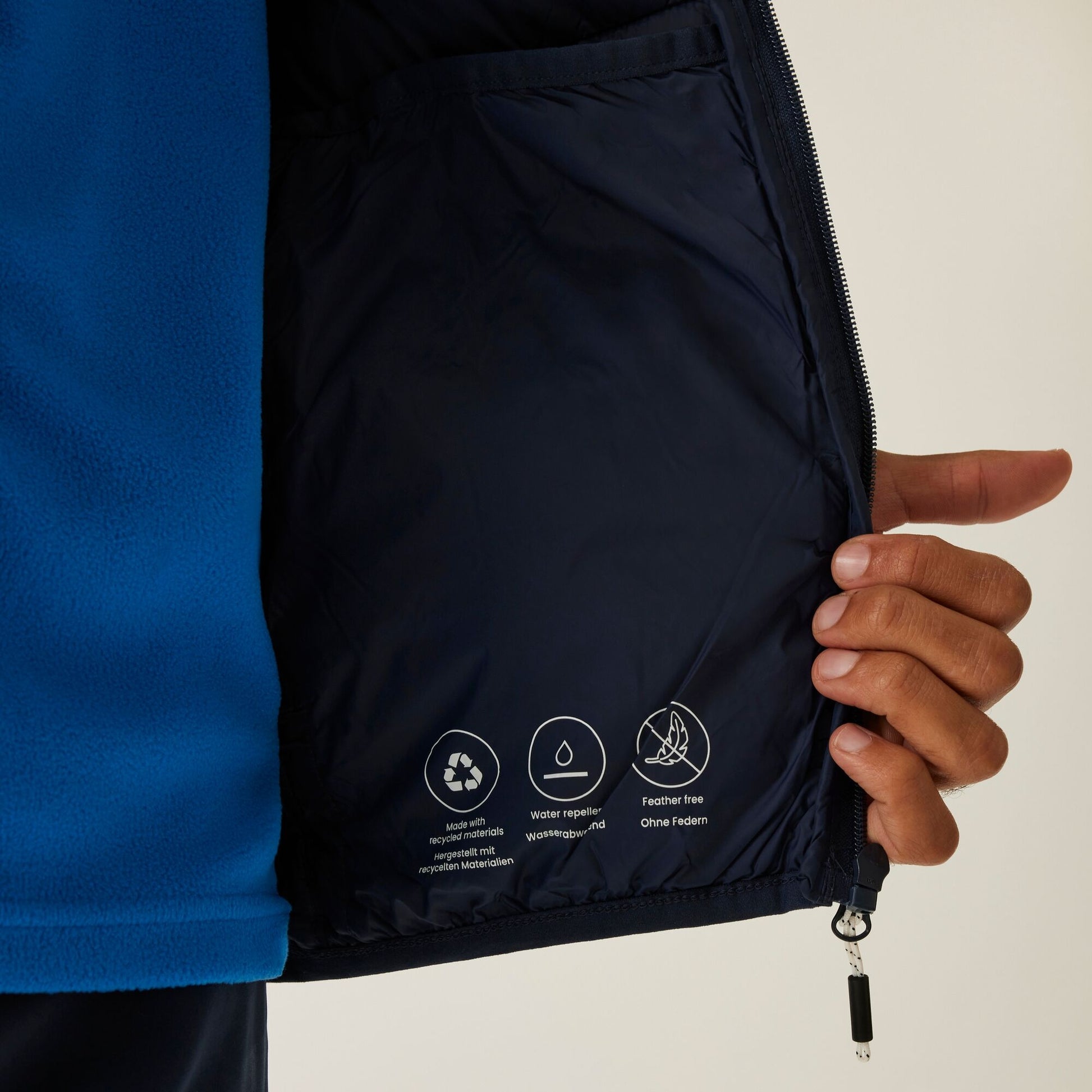 Regatta Hooded Marizion Padded Jacket - Navy Blue