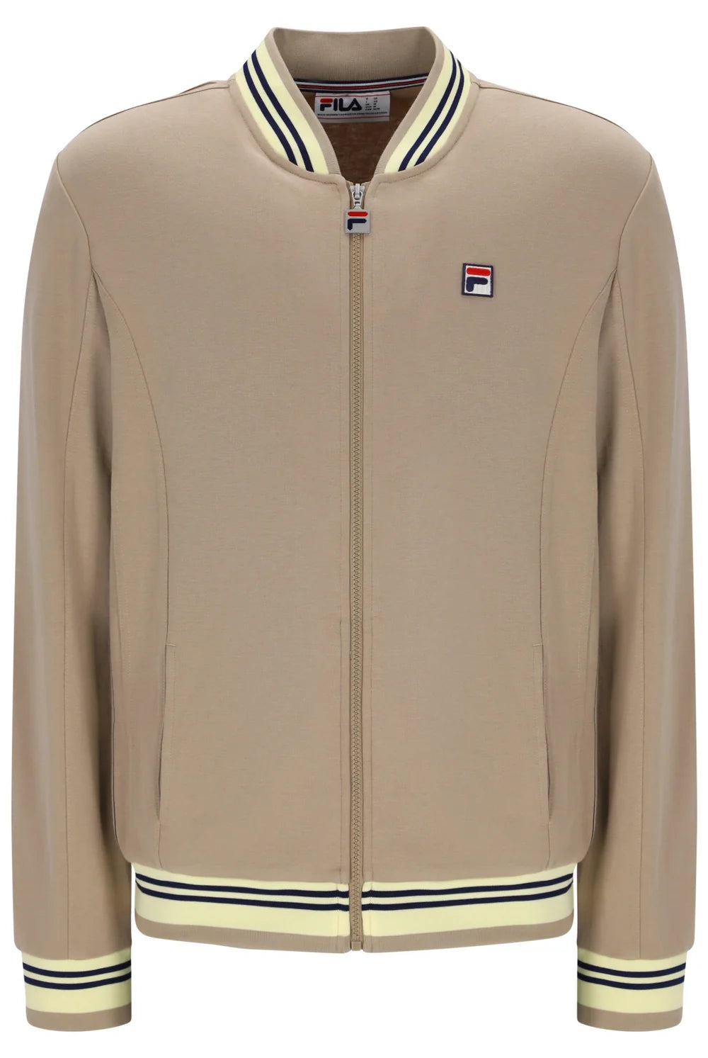 Fila LM161RN1 Settanta Baseball Track Jacket 223 Chinchilla/Double Cream