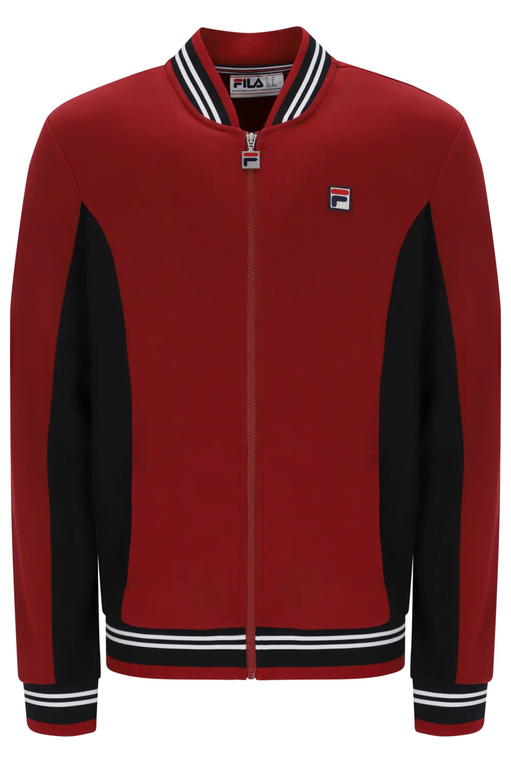 Fila LM161RN1 Settanta Baseball Track Jacket 553 - Sundried Tomato/Black