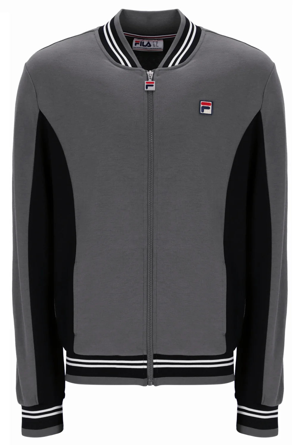 Fila LM161RN1 Settanta Baseball Jacket 915 - Gunmetal/White