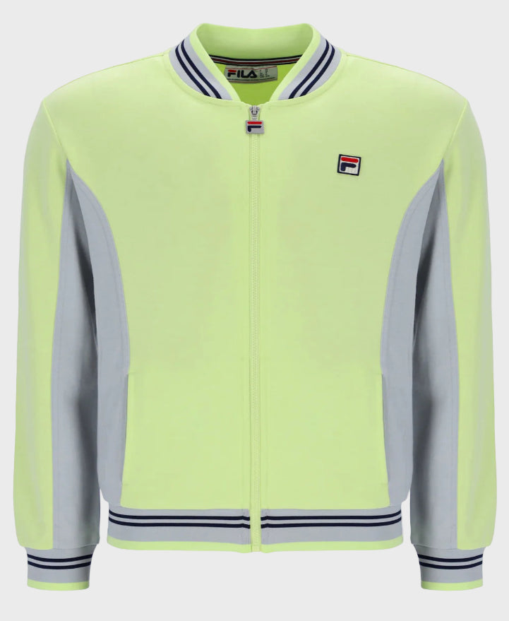 FILA Settanta Baseball Track Top 727 Shadow Lime/Highrise/Navy
