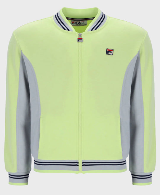 FILA Settanta Baseball Track Top 727 Shadow Lime/Highrise/Navy