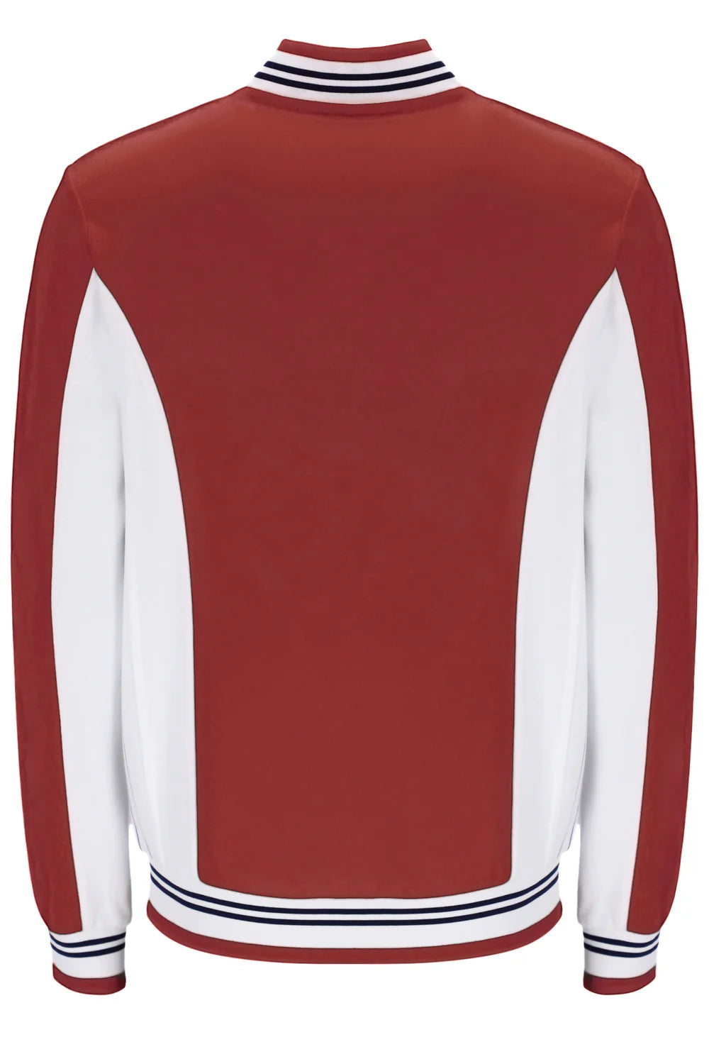 Fila LM161RN1 Settanta Baseball Track Jacket 755 - Garnet/Gardenia/Fila Navy