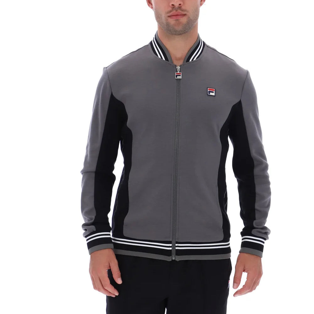 Fila LM161RN1 Settanta Baseball Jacket 915 - Gunmetal/White