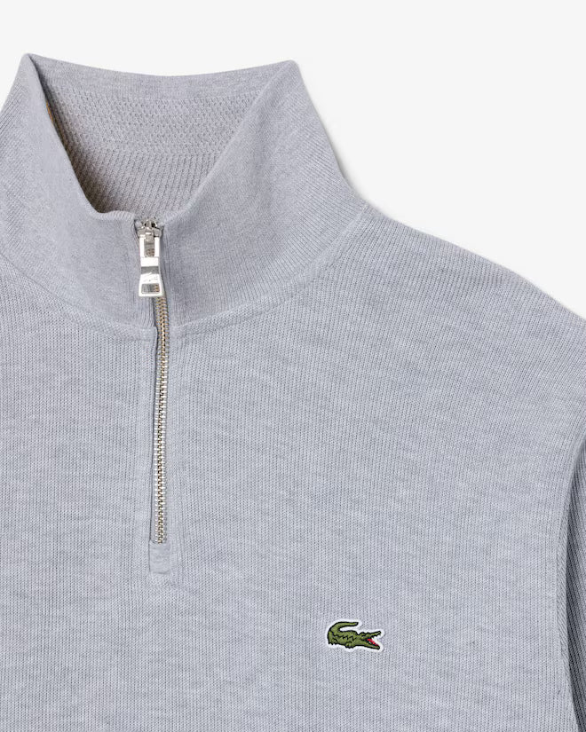 Lacoste SH1927-00 AD368 Half-Zip Sweatshirt CCA - Silver Chine