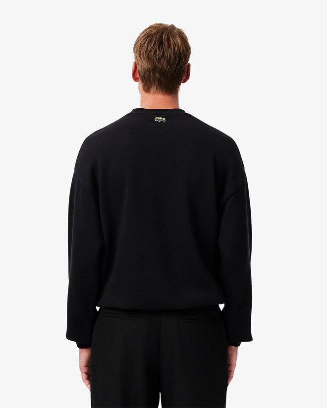 Lacoste SH2850 Loose Fleece Sweatshirt - Black