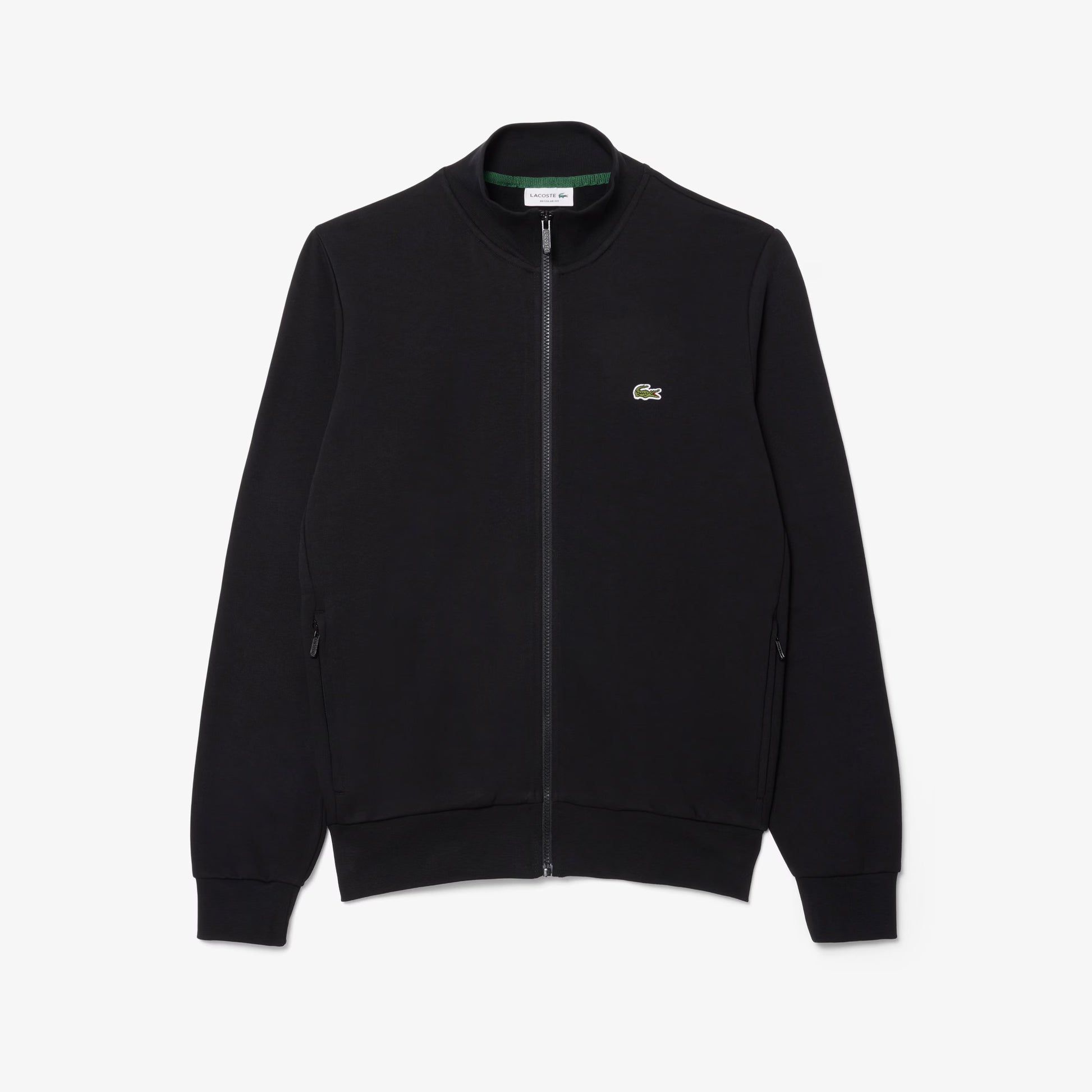 Lacoste SH9622 Zip-Up High Neck Fleece Sweatshirt - 031 Black