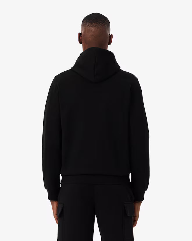 Lacoste SH9626 Zip-Up Fleece Hoodie - 031 Black