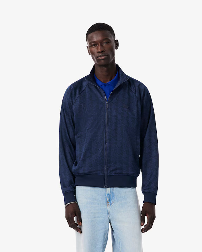 Lacoste SH9775-00 AD517 Zipped Sweatshirt 166 - Navy Blue