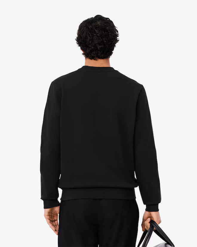 Lacoste SH9818 Logo Trim Fleece Sweatshirt - 031 Black