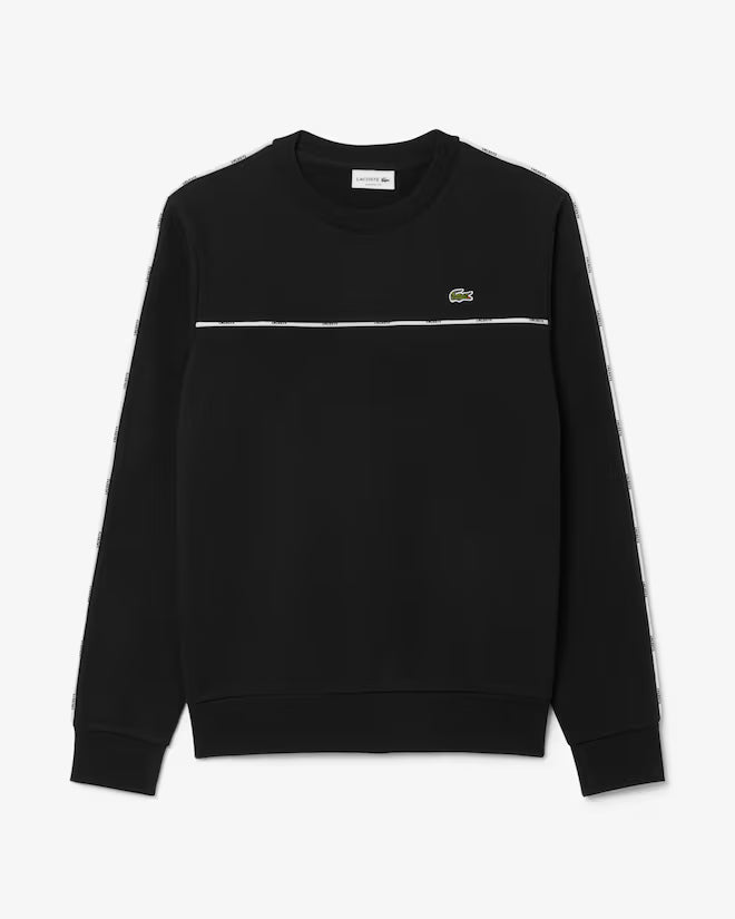 Lacoste SH9818 Logo Trim Fleece Sweatshirt - 031 Black
