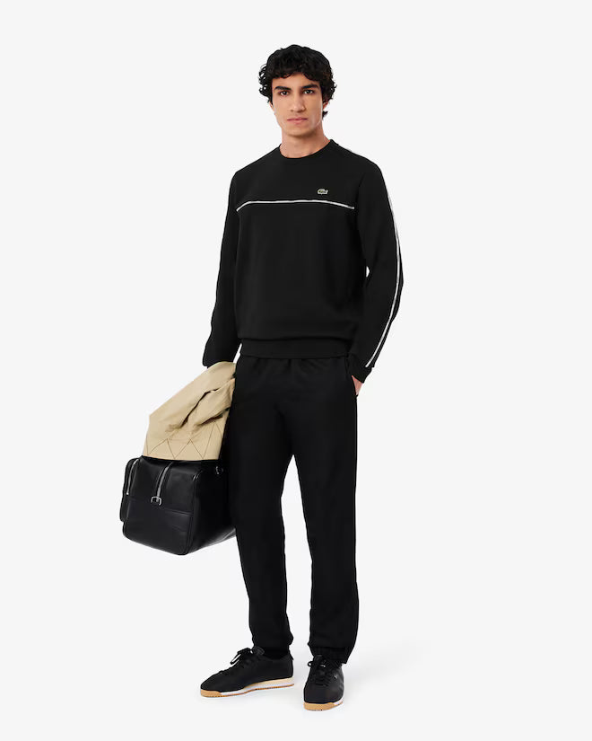 Lacoste SH9818 Logo Trim Fleece Sweatshirt - 031 Black