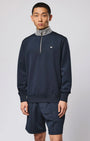 Weekend Offender SW1B07 Henson Jacquard 1/4 Zip - Navy