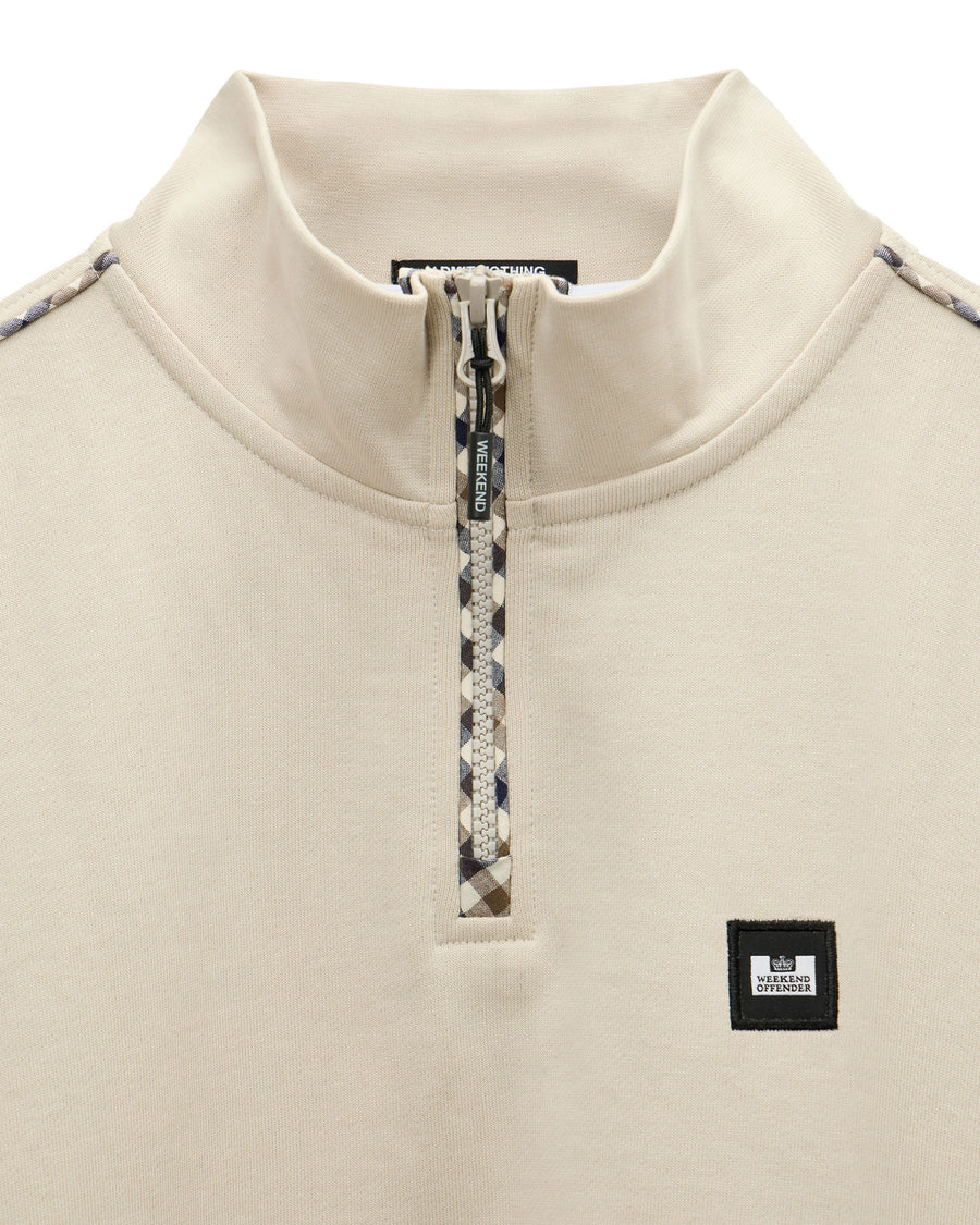 Weekend Offender SW1B09 Matisa 1/4 Zip - Cement