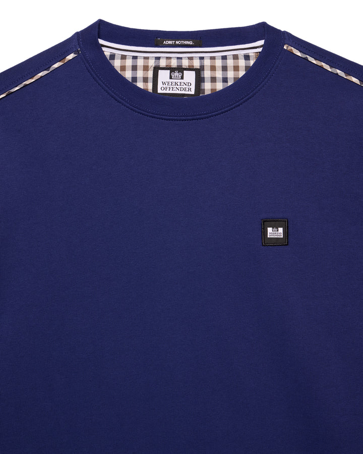 Weekend Offender Vega Sweatshirt Bright Navy/Midhousecheck