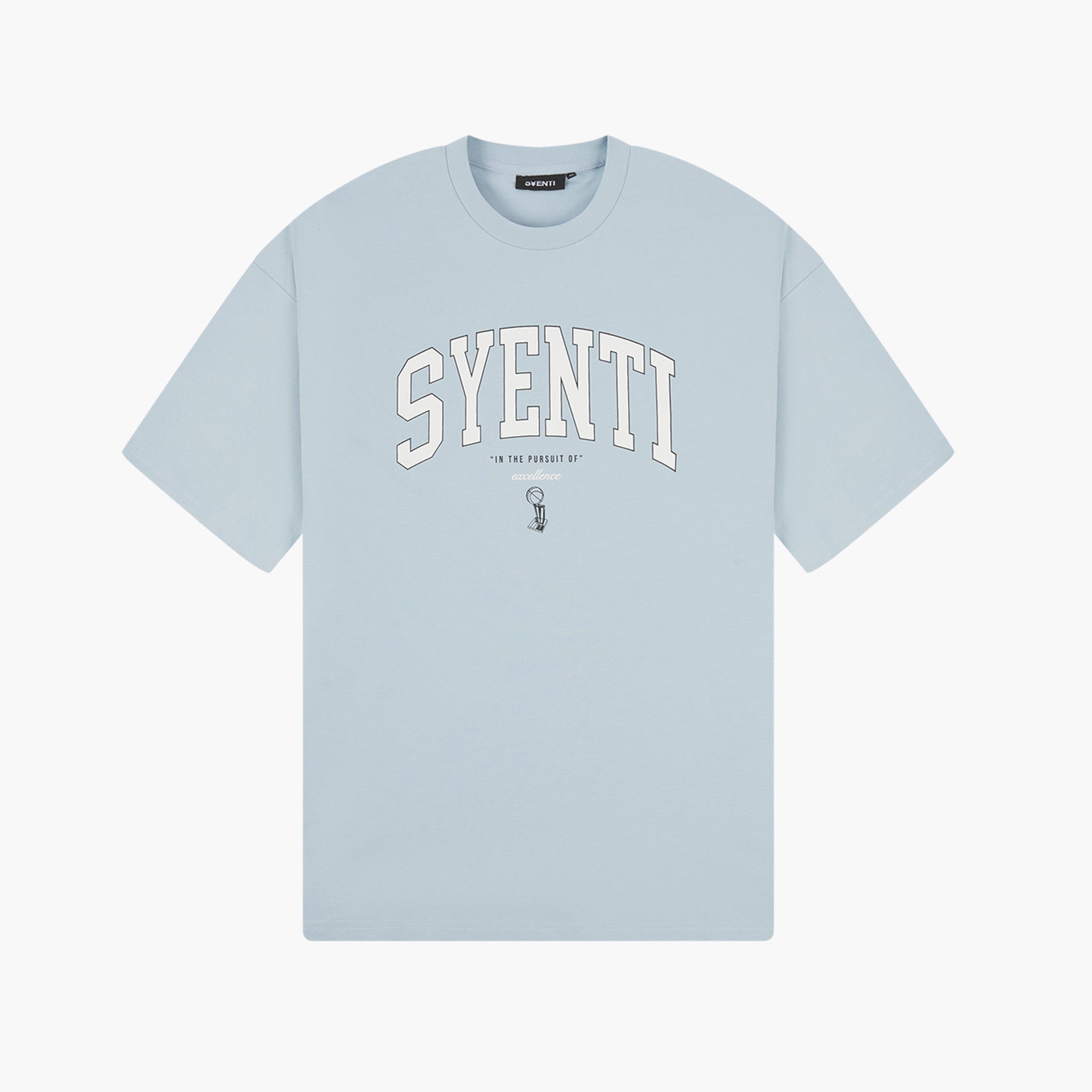 Syenti Varsity Logo T-Shirt - Powder Blue