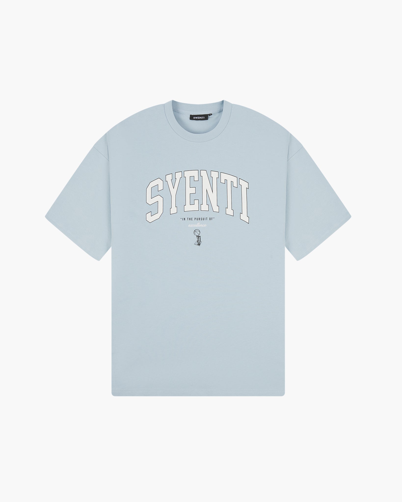 Syenti Varsity Logo T-Shirt - Powder Blue
