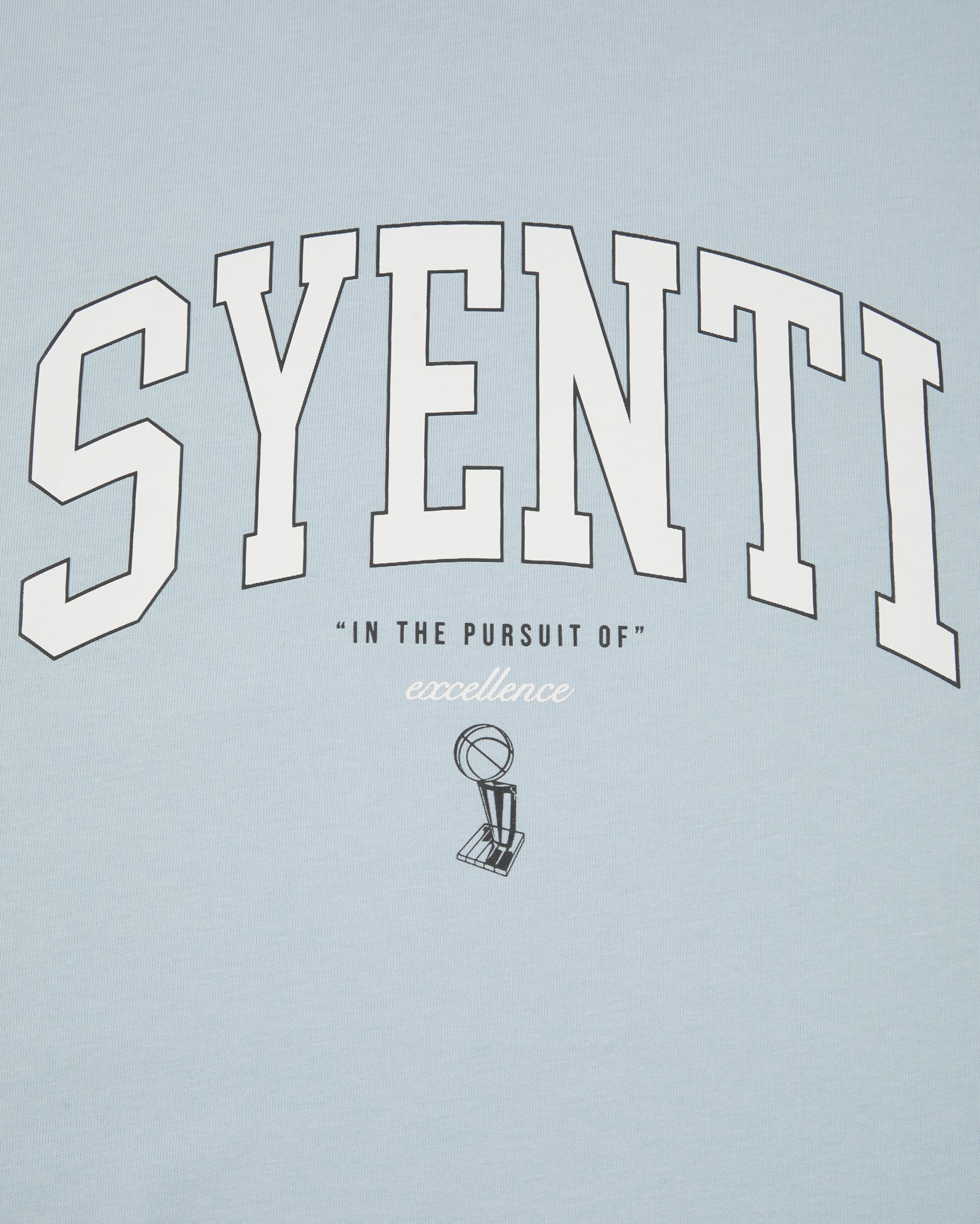 Syenti Varsity Logo T-Shirt - Powder Blue