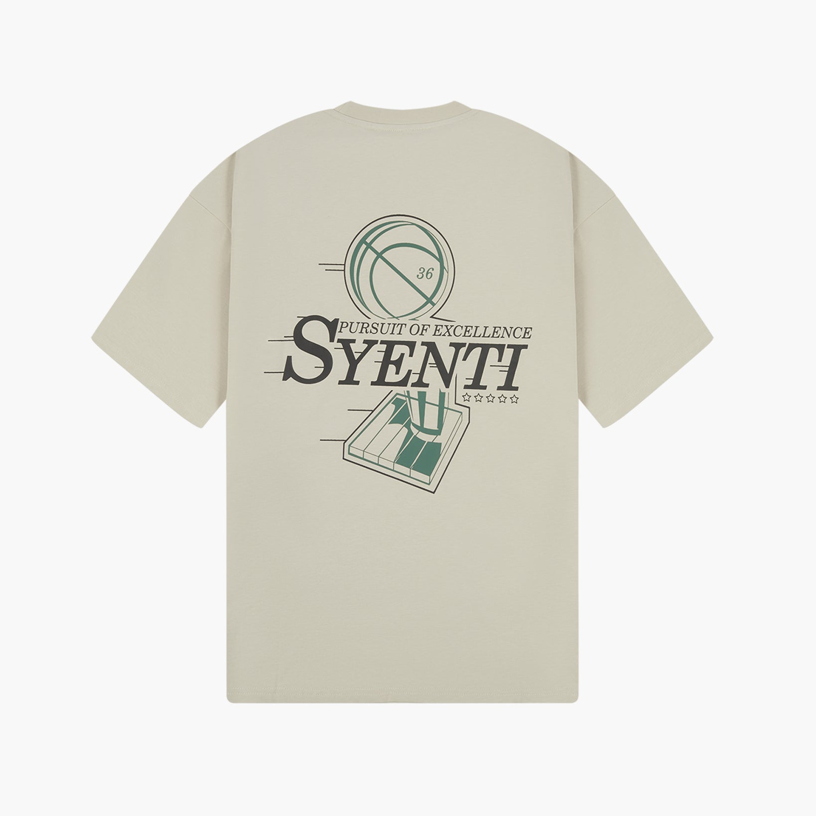 Syenti Championship Logo T-Shirt - Taupe