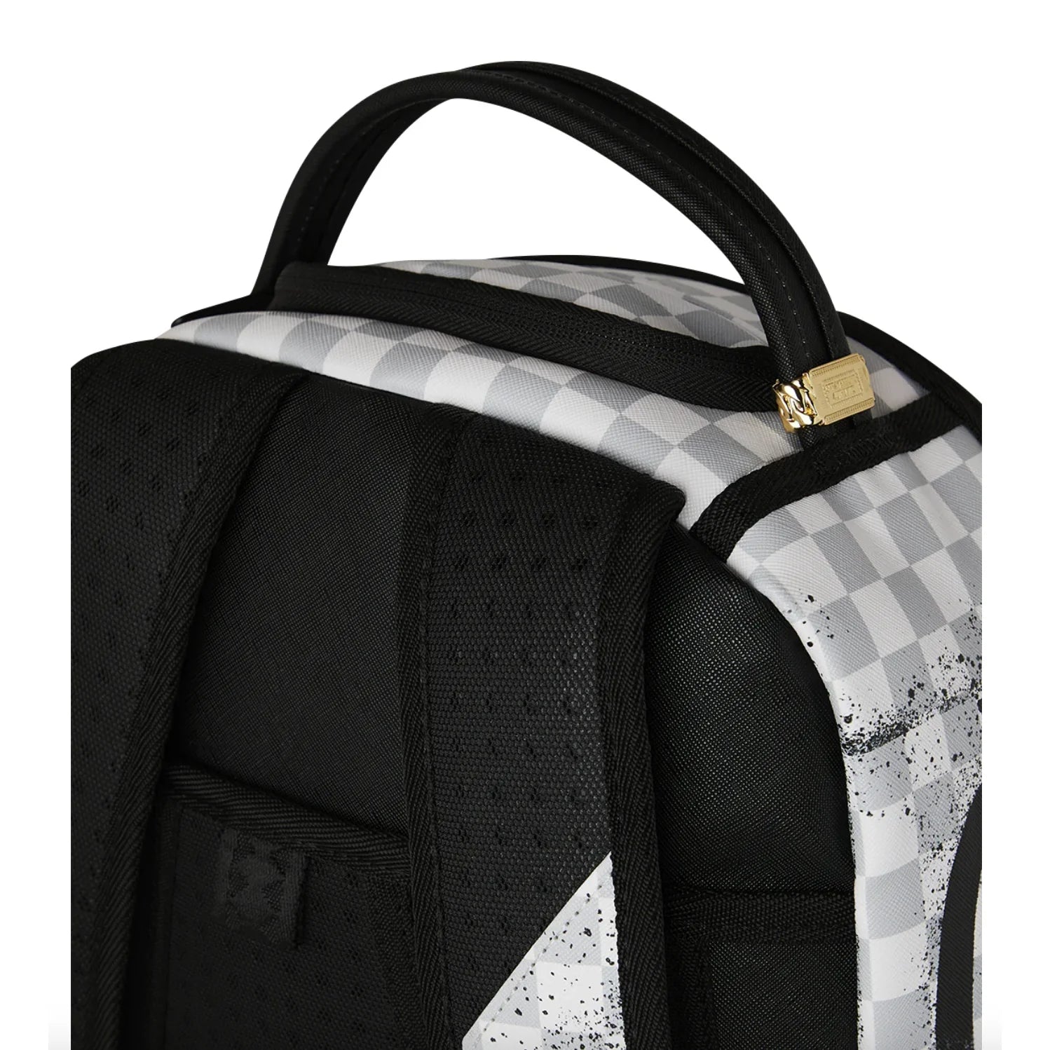 Sprayground B8256 Red Stencil Shark Back Pack - White