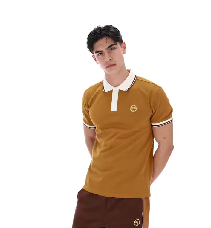 Sergio Tacchini STM21371 Con 020 Polo 539 - Golden Brown/Gardenia/Potting Soil