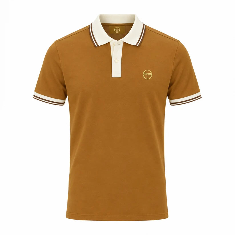 Sergio Tacchini STM21371 Con 020 Polo 539 - Golden Brown/Gardenia/Potting Soil