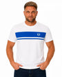 Sergio Tacchini STM14593 Master Tee Crewneck T-Shirt 605 - White/Princess Blue