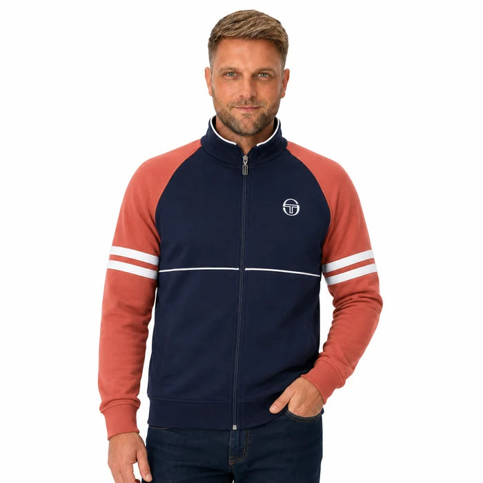 Sergio Tacchini STM14594 Orion Track Jacket 562 - Maritime Blue/Light Mahogany/White