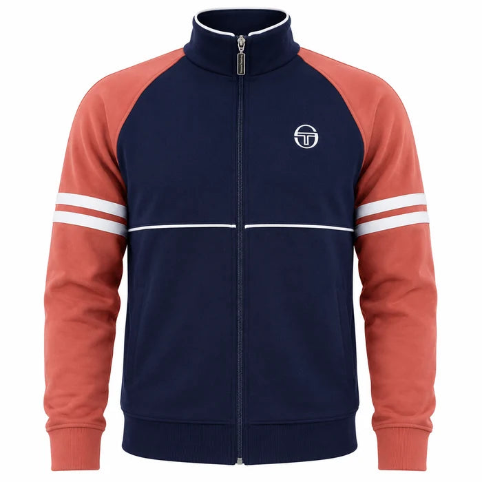 Sergio Tacchini STM14594 Orion Track Jacket 562 - Maritime Blue/Light Mahogany/White
