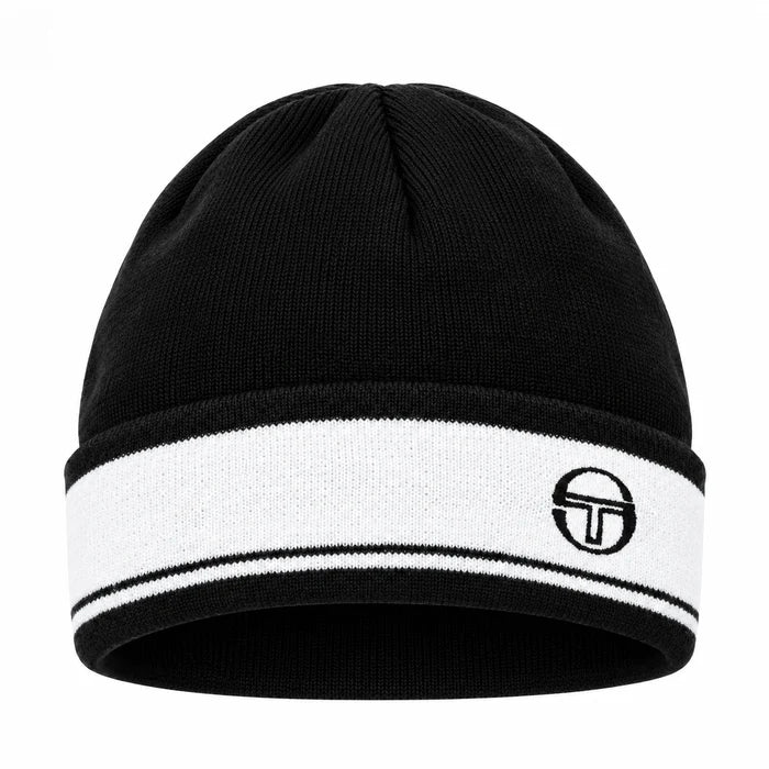 Sergio Tacchini STA213112 Stellarz Jacquard Beanie 166 - Black/White