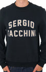 Sergio Tacchini STM21316 Romano Crewneck 160 - Black