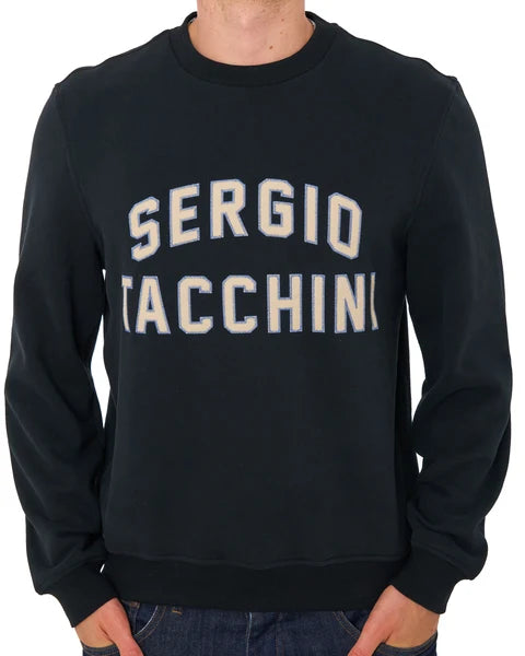 Sergio Tacchini STM21316 Romano Crewneck 160 - Black