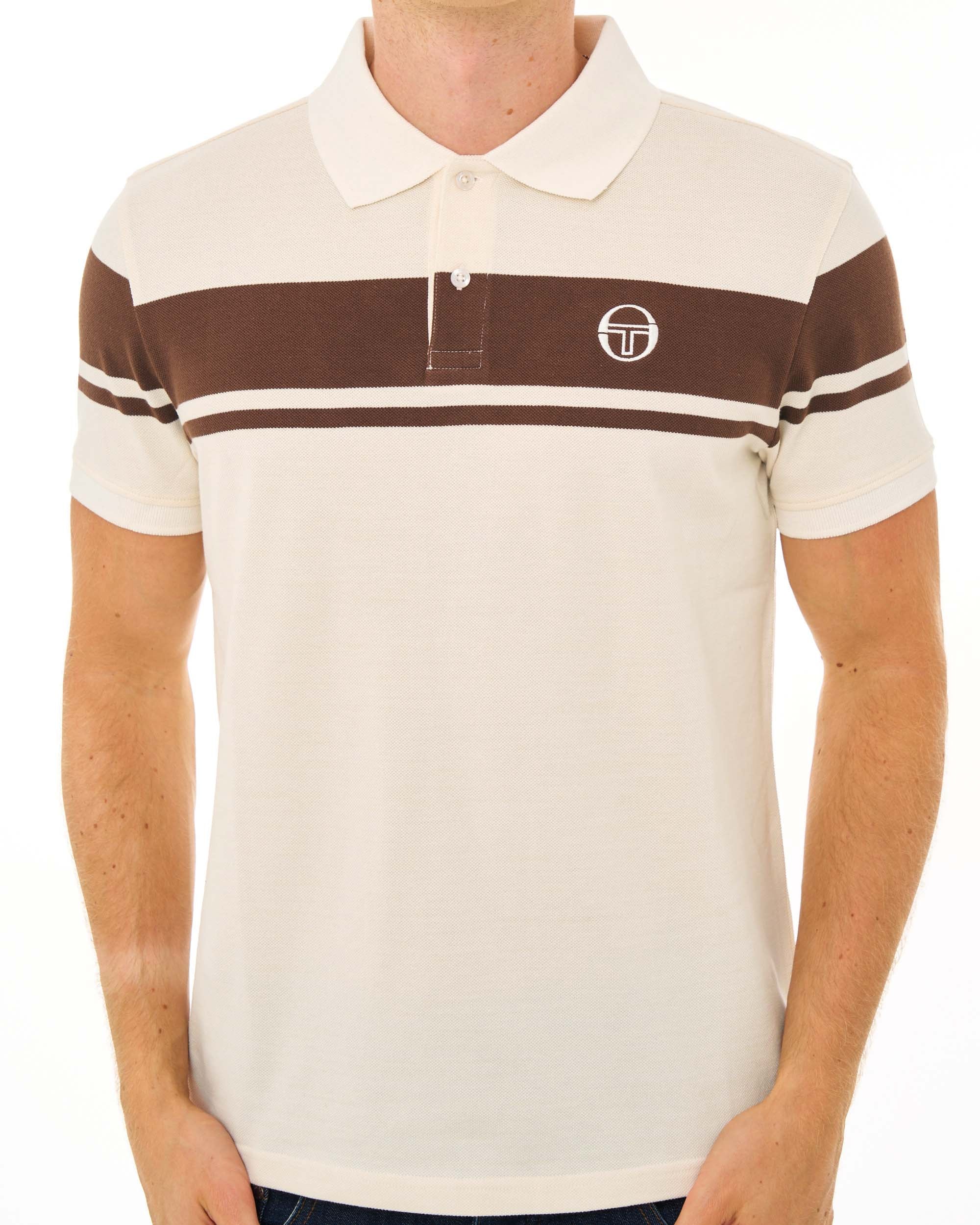 Sergio Tacchini STM14554 Young Line Polo 533 - Gardenia/Potting Soil