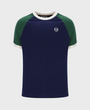 Sergio Tacchini Hadow Ringer T-Shirt - Maritime Blue/Eden