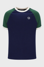 Sergio Tacchini Hadow Ringer T-Shirt - Maritime Blue/Eden