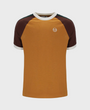Sergio Tacchini Hadow Ringer T-Shirt - Pumpkin Spice/Bitter Chocolate