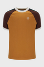 Sergio Tacchini Hadow Ringer T-Shirt - Pumpkin Spice/Bitter Chocolate