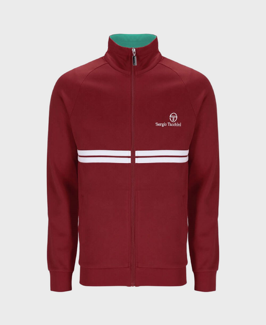 Sergio Tacchini New Dallas Track Top - Rhubard/Gardenia/Aruba Blue
