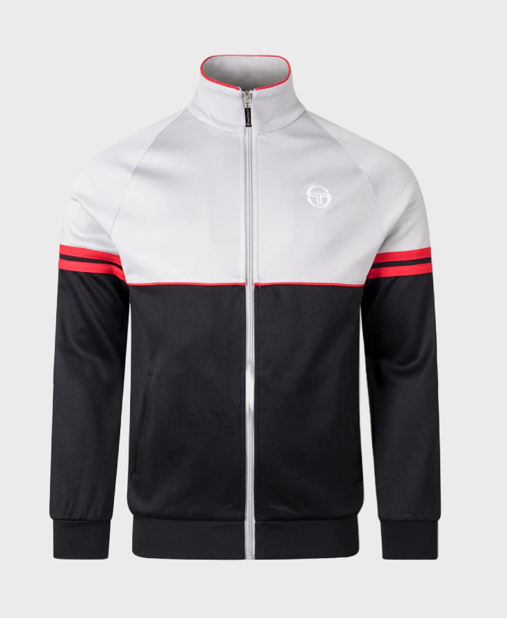 Sergio Tacchini Orion Track Top - High Rise/Black/Adrenaline Rush