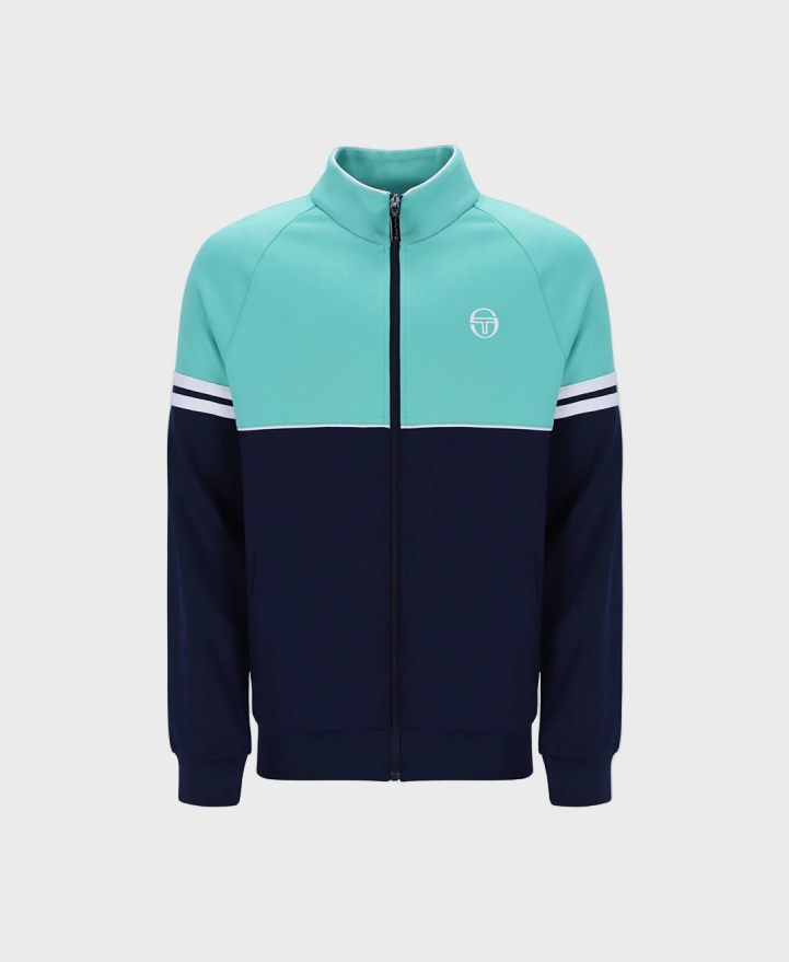 Sergio Tacchini Orion Track Top - Pool Blue/Maritime Blue/White