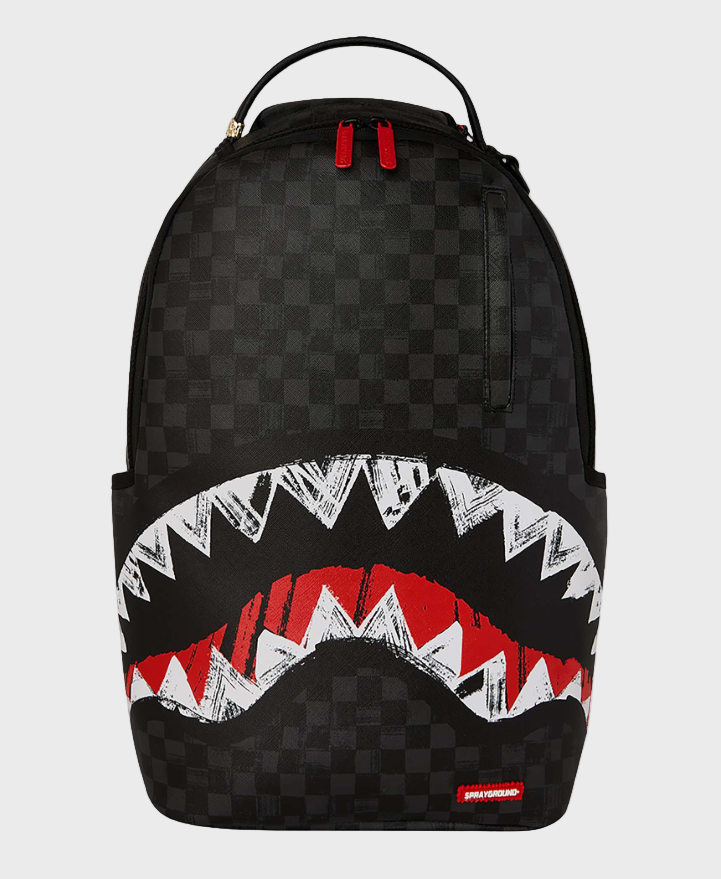 Sprayground 910B7102 20L Scribble Shark Back - Black